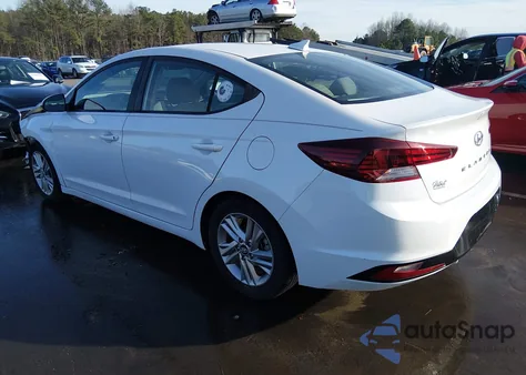 2019 Hyundai Elantra Sel z USA, uszkodzony, nr VIN 5NPD84LF7KH454852